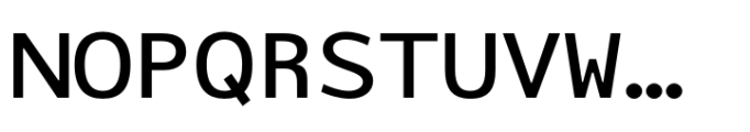 Typist Code Mono Semibold Font UPPERCASE