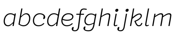 Typist Code Prop Light Italic Font LOWERCASE