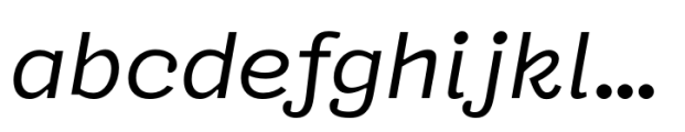 Typist Code Prop Medium Italic Font LOWERCASE