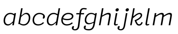 Typist Code Prop Regular Italic Font LOWERCASE