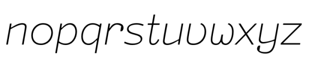 Typist Code Prop Thin Italic Font LOWERCASE