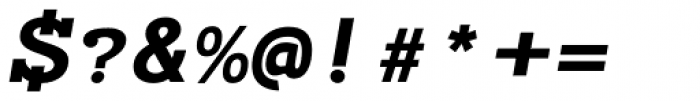 Typist Slab Bold Italic Font OTHER CHARS