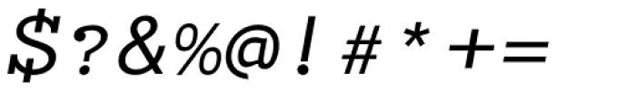 Typist Slab Medium Italic Font OTHER CHARS