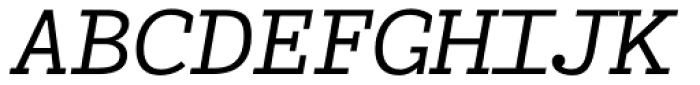 Typist Slab Medium Italic Font UPPERCASE