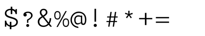 Typist Slab Mono Regular Font OTHER CHARS