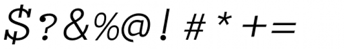 Typist Slab Regular Italic Font OTHER CHARS