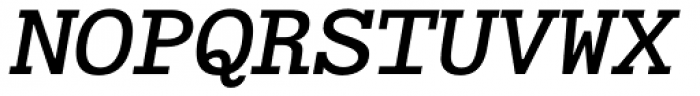 Typist Slab Semibold Italic Font UPPERCASE