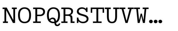 Typist Variable Mono Font UPPERCASE