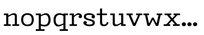 Typist Variable Prop Font LOWERCASE