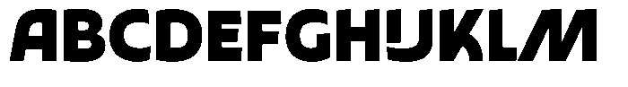 Typocaster Black Font UPPERCASE