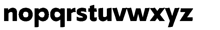 Typocaster Black Font LOWERCASE