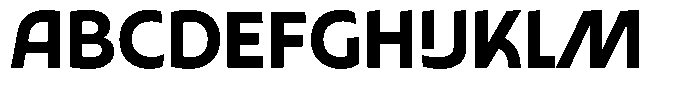 Typocaster Bold Font UPPERCASE