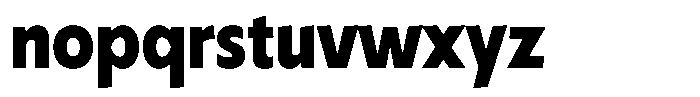 Typocaster Condensed Black Font LOWERCASE