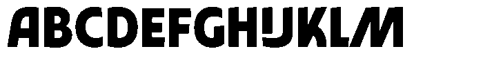 Typocaster Condensed Extra Bold Font UPPERCASE
