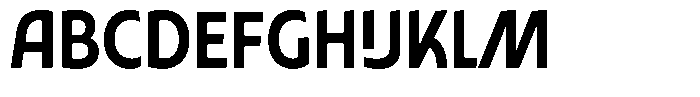 Typocaster Condensed Medium Font UPPERCASE