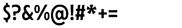 Typocaster Condensed Regular Font OTHER CHARS