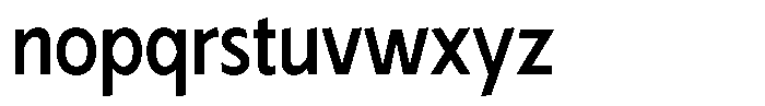 Typocaster Condensed Regular Font LOWERCASE