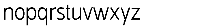 Typocaster Condensed Thin Font LOWERCASE