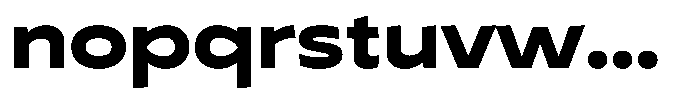 Typocaster Expanded Black Font LOWERCASE