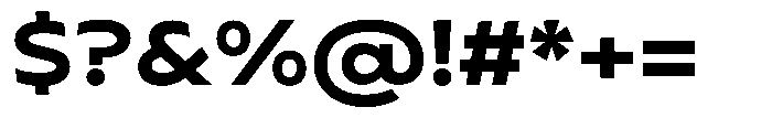 Typocaster Expanded Bold Font OTHER CHARS