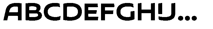 Typocaster Expanded Bold Font UPPERCASE