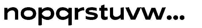 Typocaster Expanded Bold Font LOWERCASE