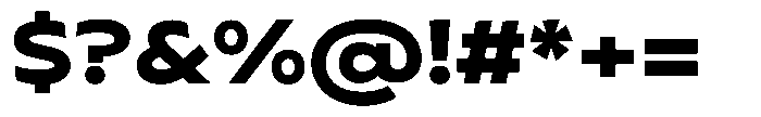 Typocaster Expanded Extra Bold Font OTHER CHARS
