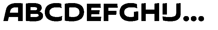 Typocaster Expanded Extra Bold Font UPPERCASE