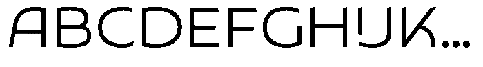 Typocaster Expanded Light Font UPPERCASE