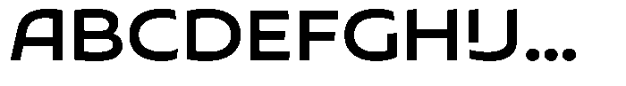 Typocaster Expanded Medium Font UPPERCASE