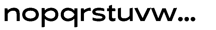 Typocaster Expanded Medium Font LOWERCASE
