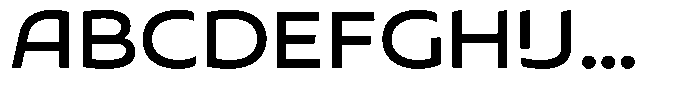 Typocaster Expanded Regular Font UPPERCASE