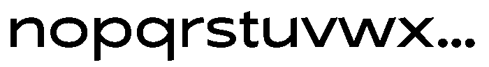 Typocaster Expanded Regular Font LOWERCASE
