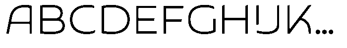 Typocaster Expanded Thin Font UPPERCASE