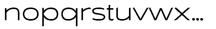 Typocaster Expanded Thin Font LOWERCASE
