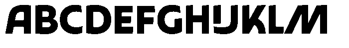 Typocaster Extra Bold Font UPPERCASE