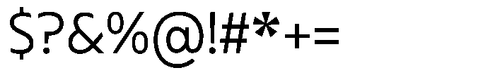 Typocaster Light Font OTHER CHARS