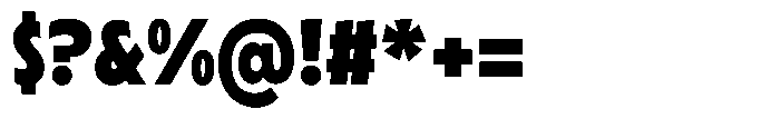 Typocaster Narrow Black Font OTHER CHARS