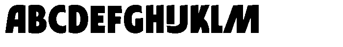 Typocaster Narrow Black Font UPPERCASE