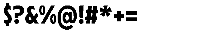Typocaster Narrow Bold Font OTHER CHARS