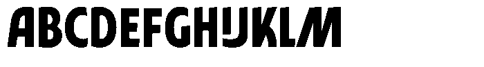 Typocaster Narrow Bold Font UPPERCASE
