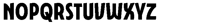 Typocaster Narrow Bold Font UPPERCASE
