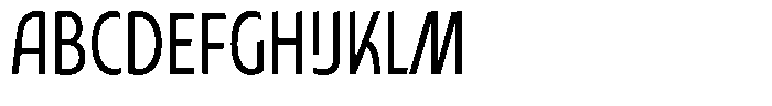 Typocaster Narrow Light Font UPPERCASE