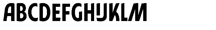 Typocaster Narrow Medium Font UPPERCASE