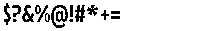 Typocaster Narrow Regular Font OTHER CHARS