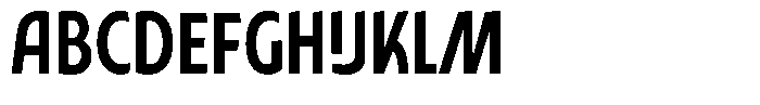 Typocaster Narrow Regular Font UPPERCASE