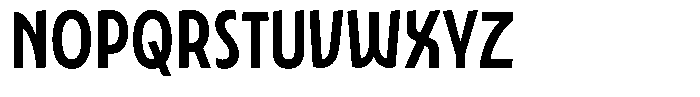 Typocaster Narrow Regular Font UPPERCASE
