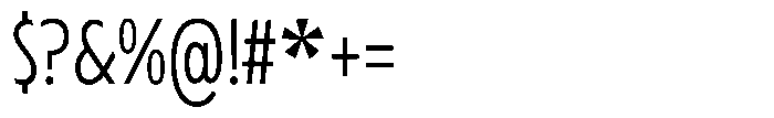Typocaster Narrow Thin Font OTHER CHARS
