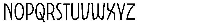 Typocaster Narrow Thin Font UPPERCASE