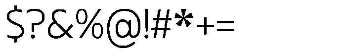 Typocaster Thin Font OTHER CHARS